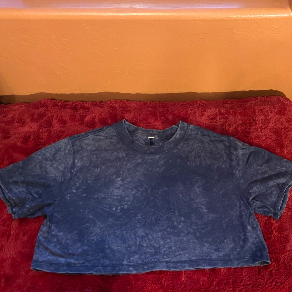 Lululemon Mineral-Wash Crop Top